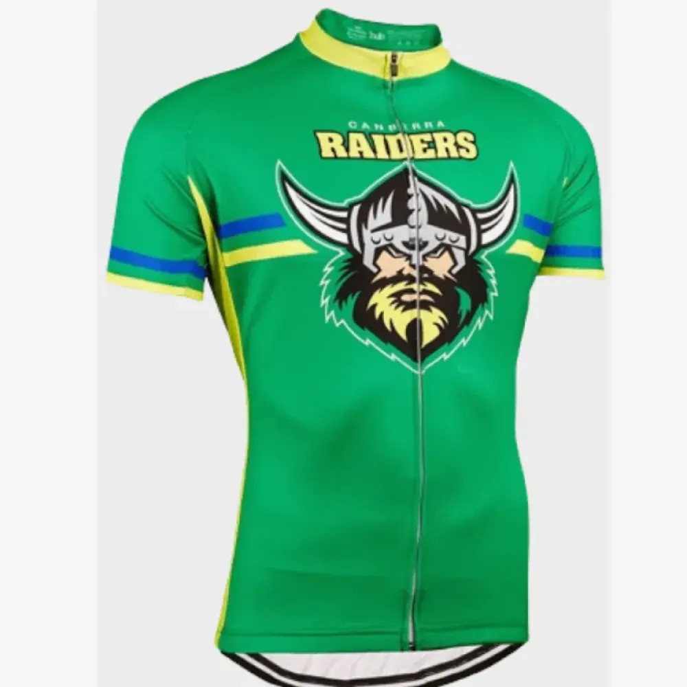 Canberra Raiders Cycling Jersey/Green/Yellow/Blue