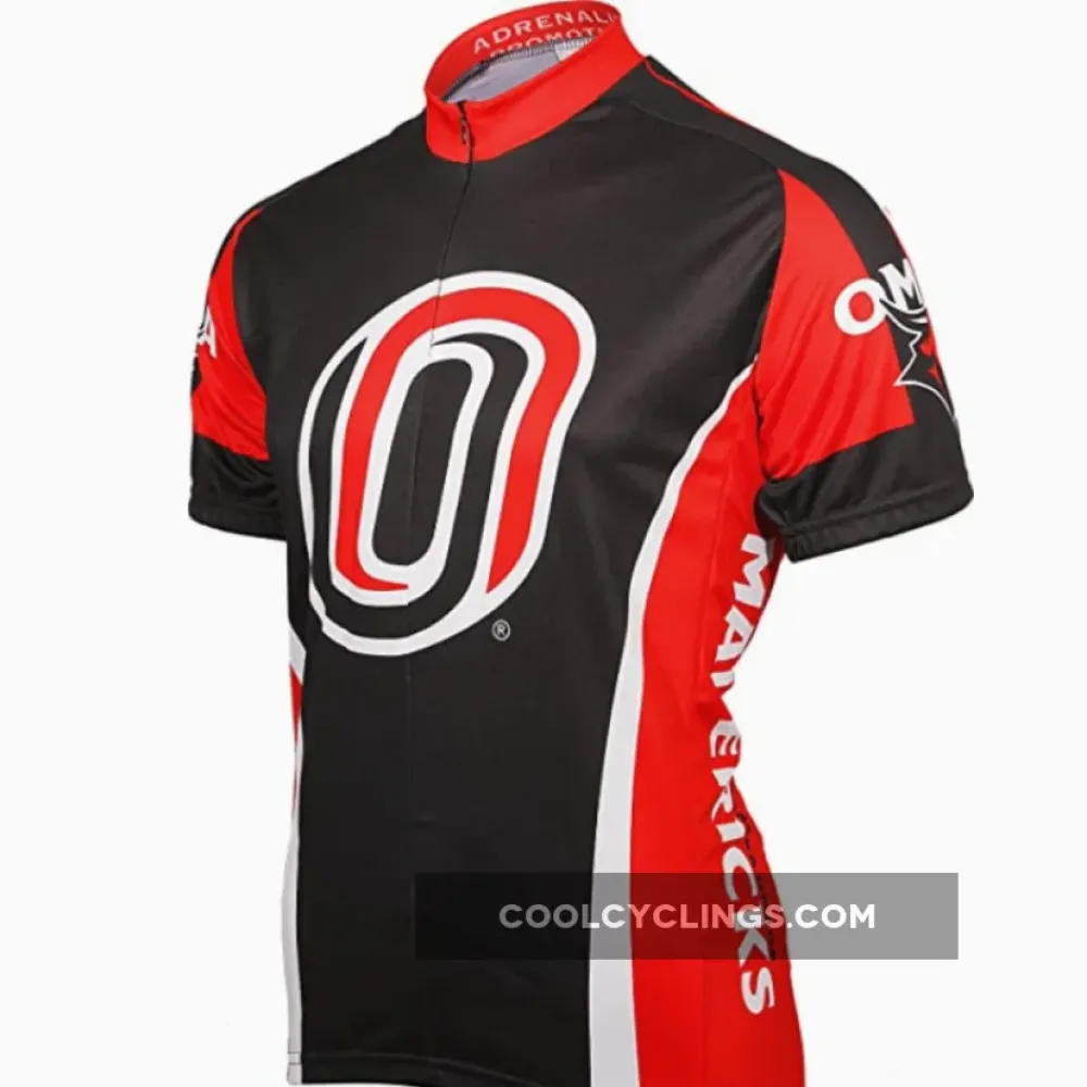 Adrenaline Pro UNO Nebraska-Omaha Mavericks Cycling Jersey/Black/Red