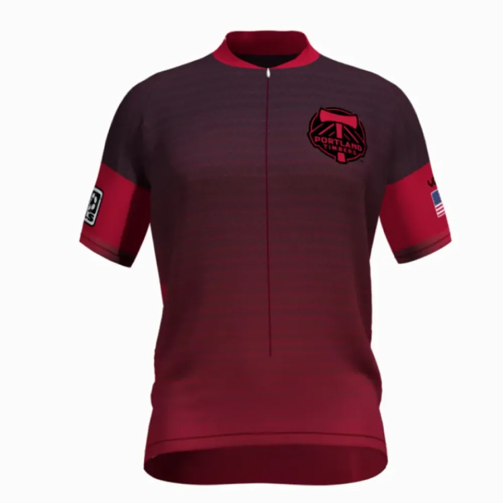Ultimate Portland Timbers Cycling Jersey - Team Spirit Red/Black