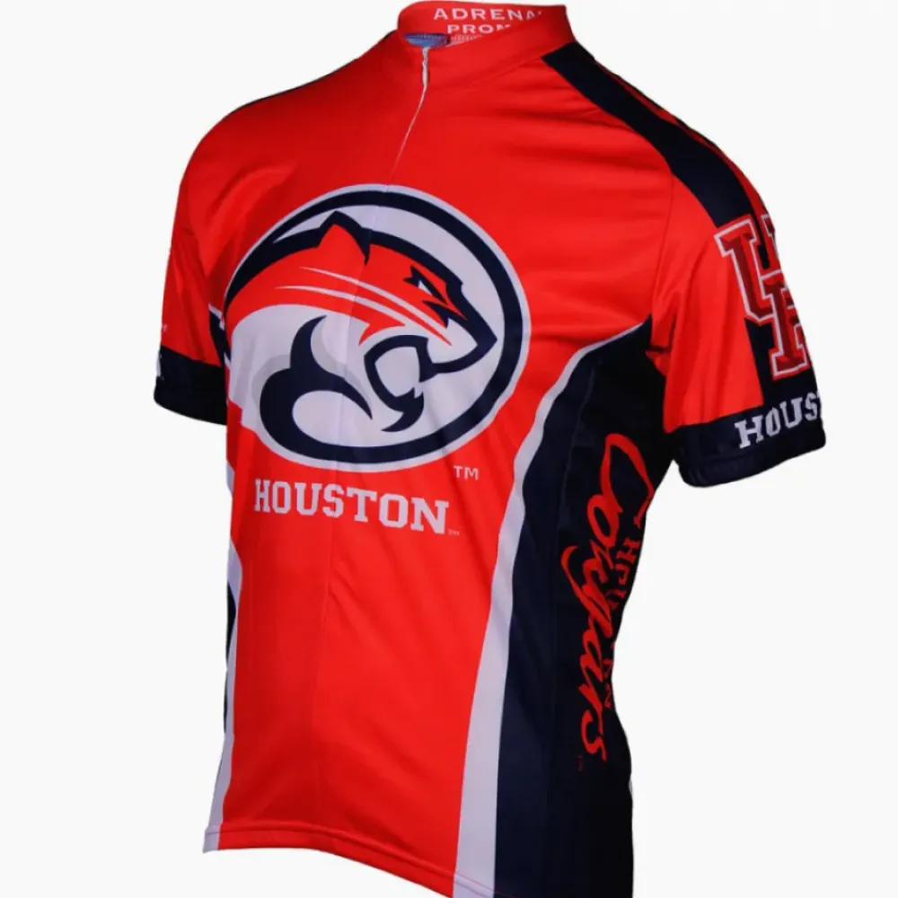 Adrenaline Promotions Houston Cougars Cycling Jersey - Red/Blue