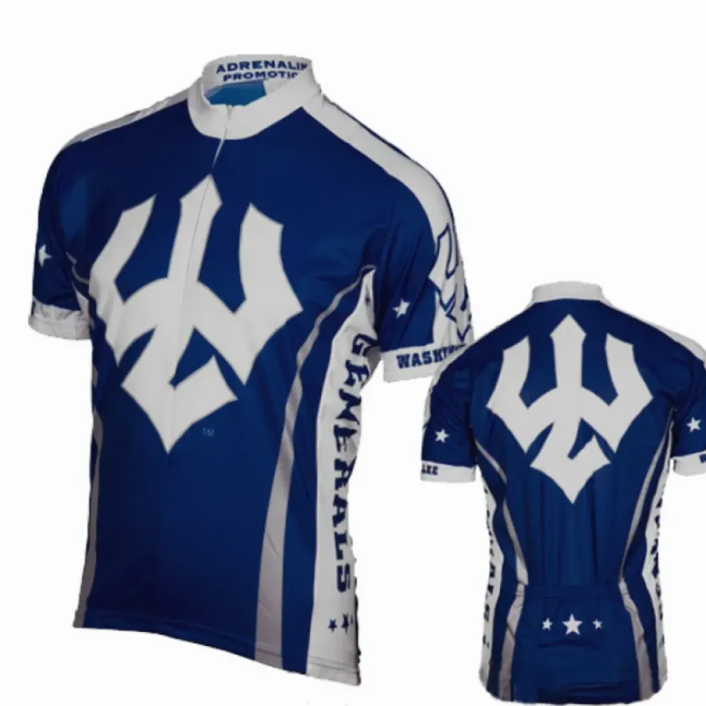 Washington and Lee Cycling Jersey - Navy/White/Blue