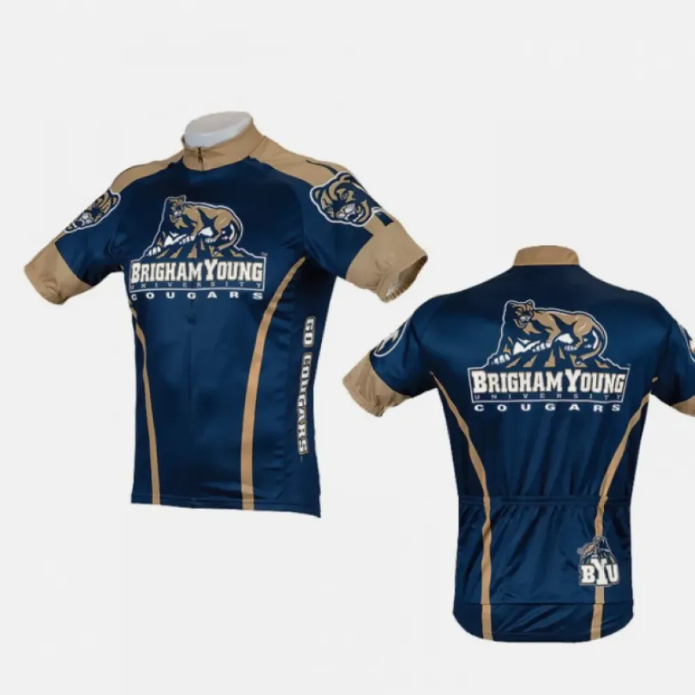 Brigham Young Cougars Cycling Jersey - Blue/Gold