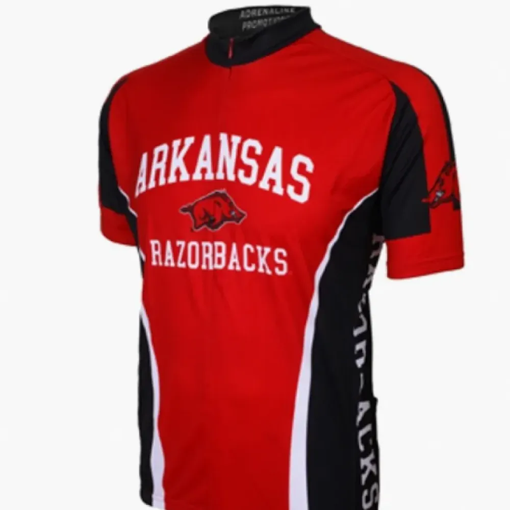 Arkansas Razorbacks Cycling Jersey/Red/Black