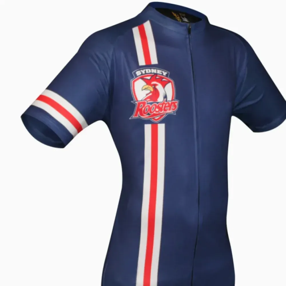 Sydney Roosters Short Sleeve Cycling Jersey/Blue/Red/White