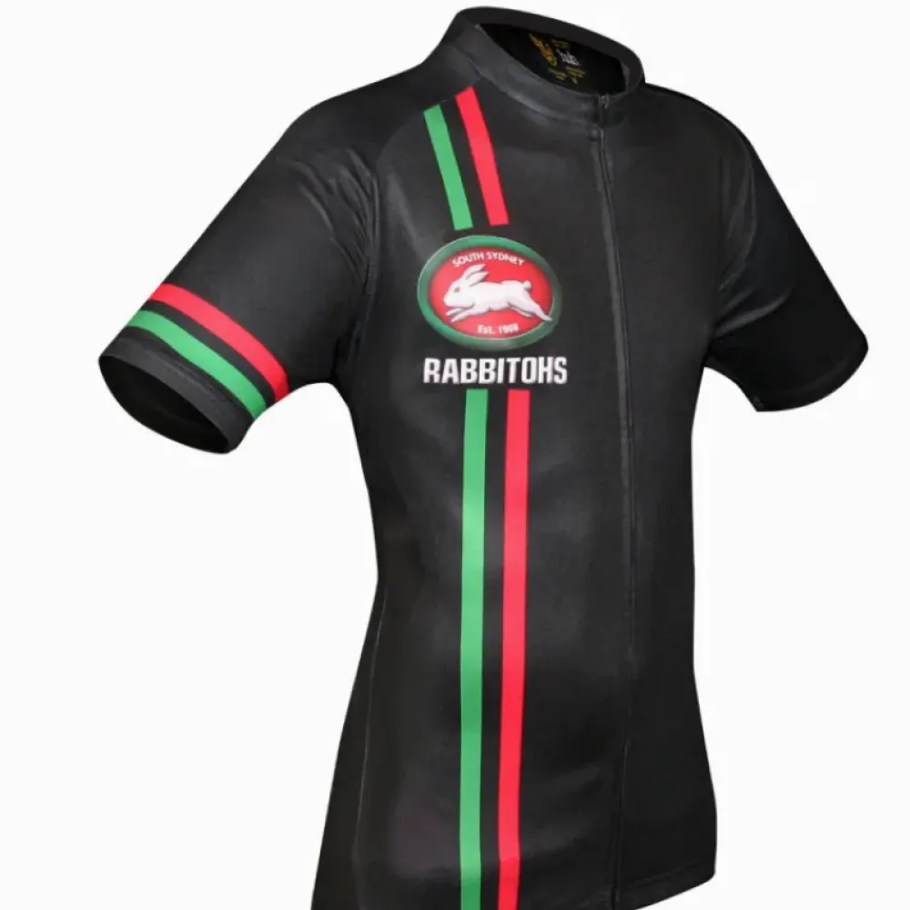 South Sydney Rabbitohs Cycling Jersey for Women/Black/Green/Red