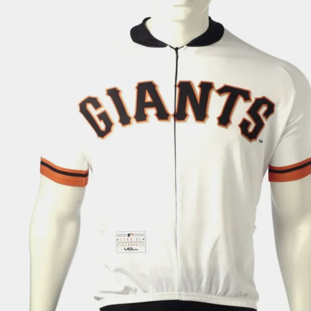 San Francisco Giants Official Cycling Jersey - Mens Sportswear White/Orange