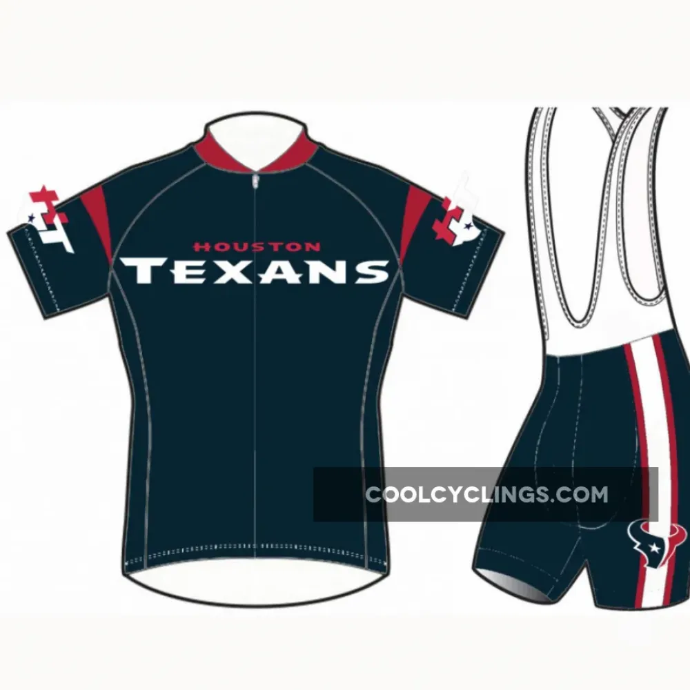 Houston Texans Elite Cycling Shorts & Jerseys Set/Blue/Red/White