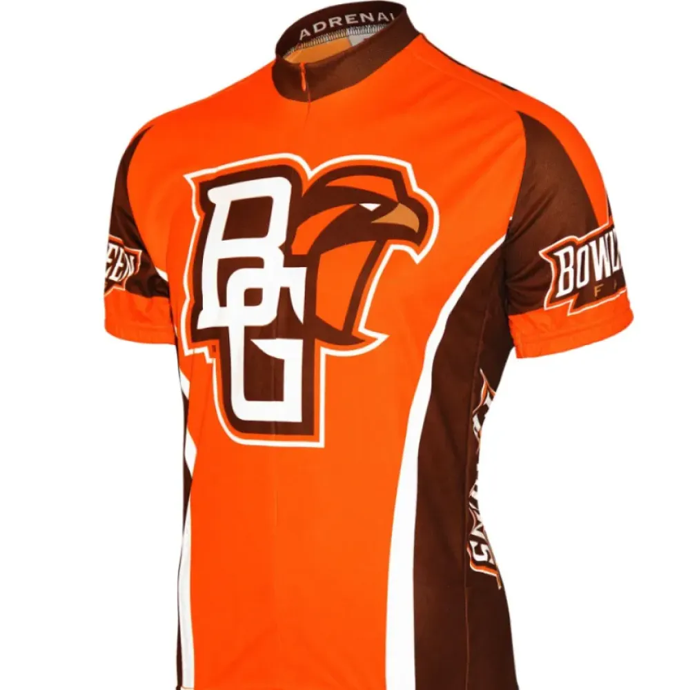 Adrenaline Bowling Green Falcons Cycling Jersey Short-Sleeve Orange/Brown