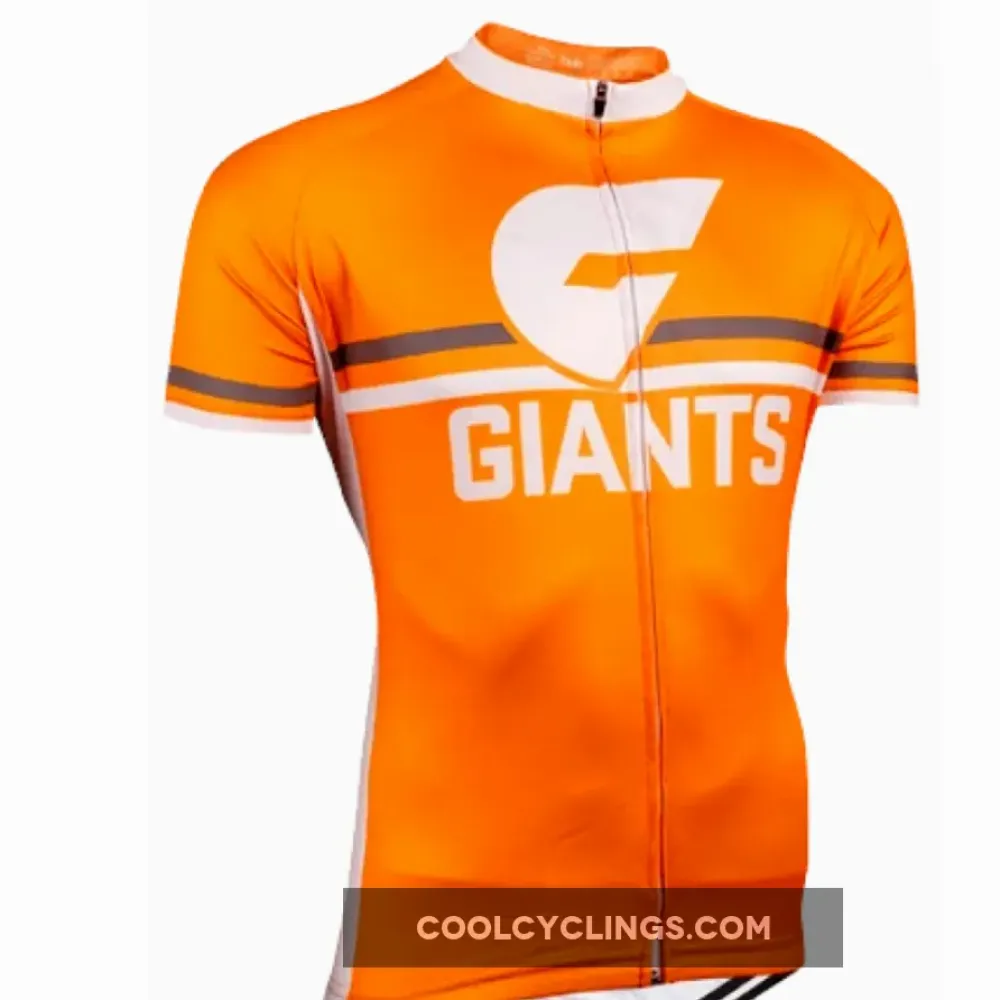 GIANTS Short Sleeve Cycling Jerseys/Orange/White