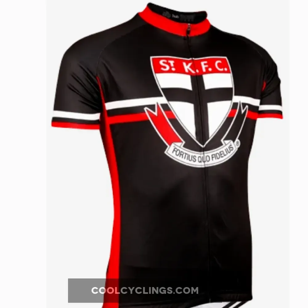 St. K.F.C. Cycling Jersey - Fans' Choice Sports Apparel Black/Red/White