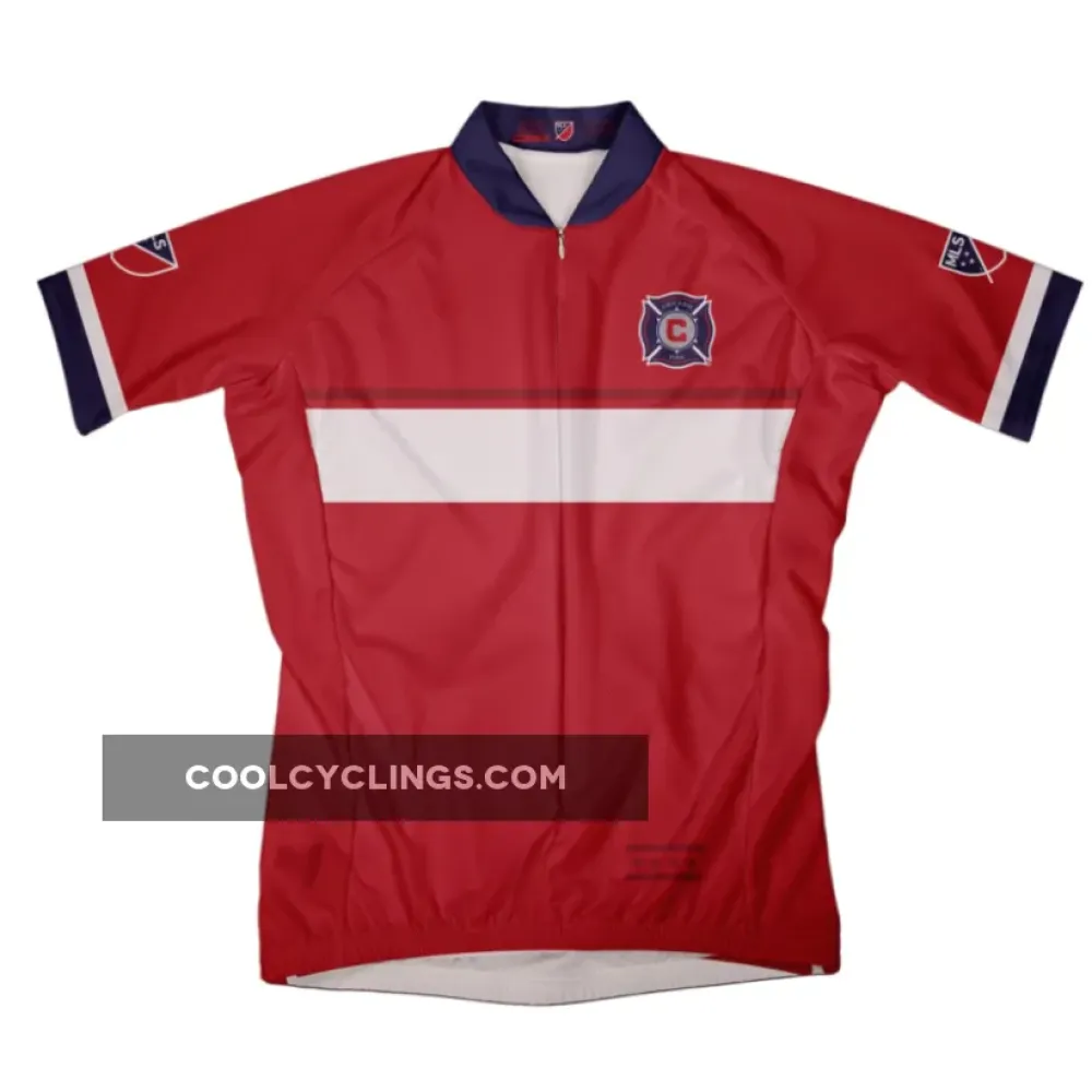 Chicago Fire SC Cycling Jersey/Red/White/Navy