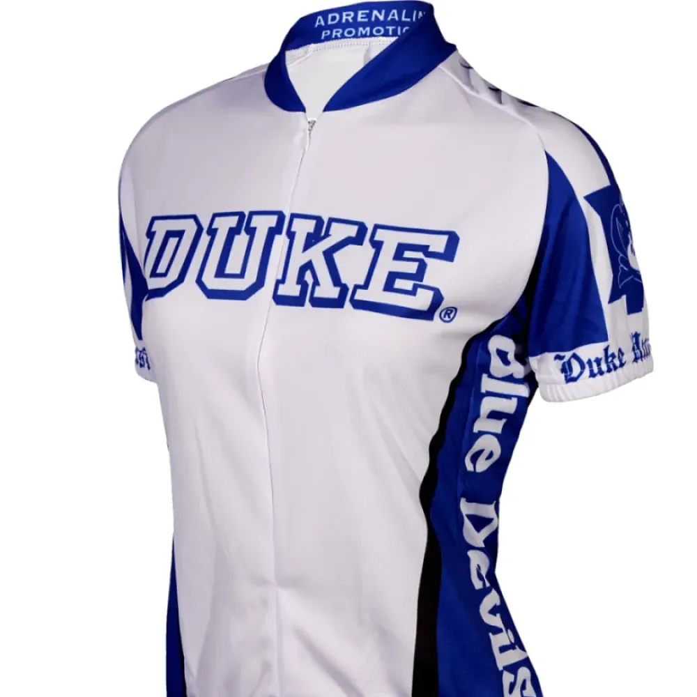 Duke University Cycling Jersey - White/Blue