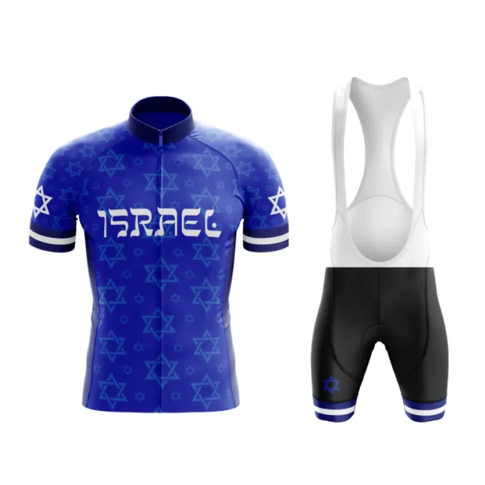 Israel Cycling Shorts and Top/Blue/White