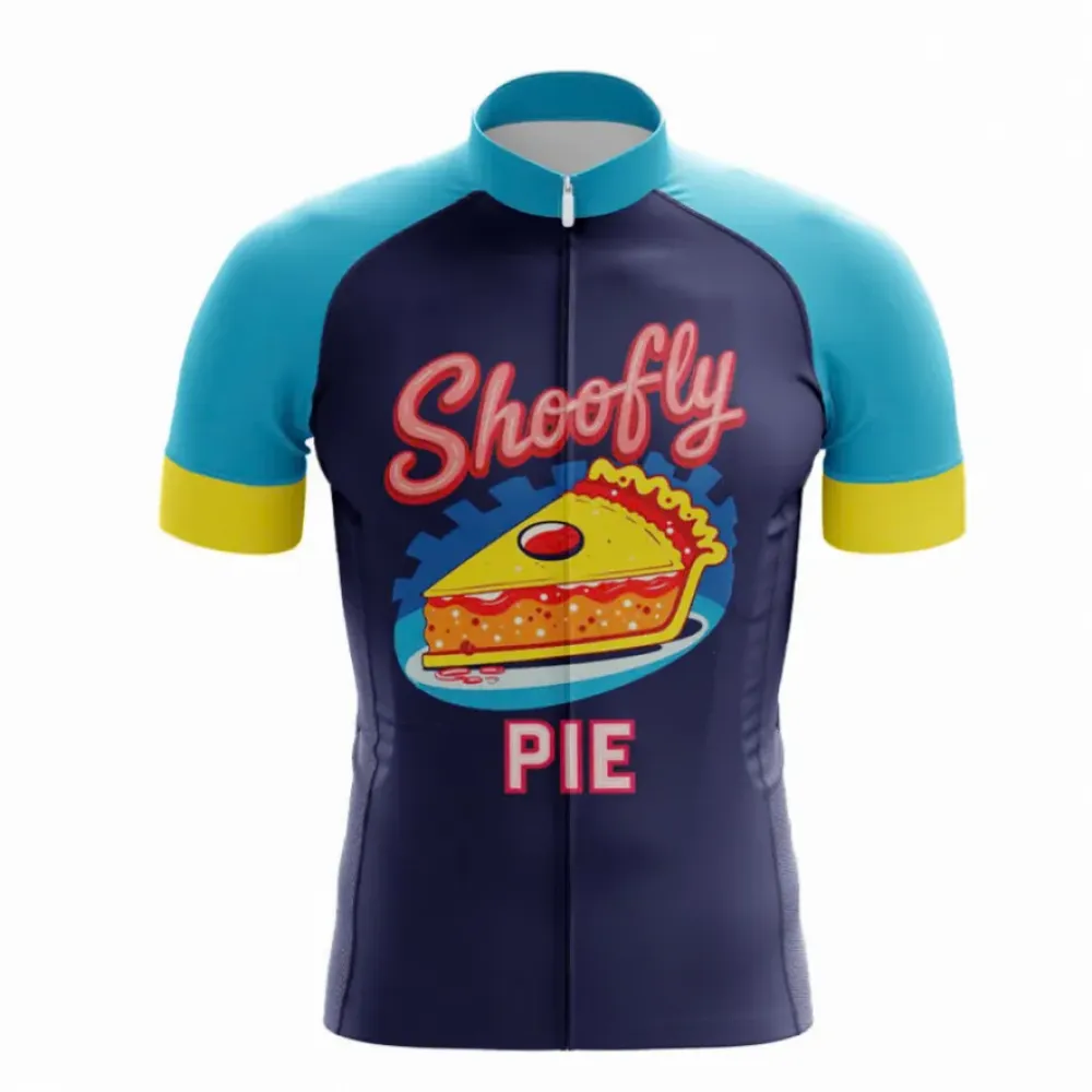 Shoofly Pie Cycling Jersey/Turquoise/Yellow