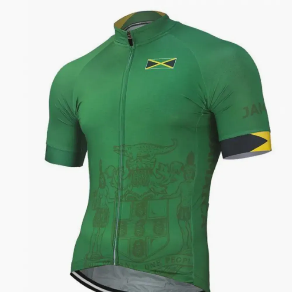 Jamaica National Icons Cycling Jersey - Exclusive Collection/Green/Yellow/Black