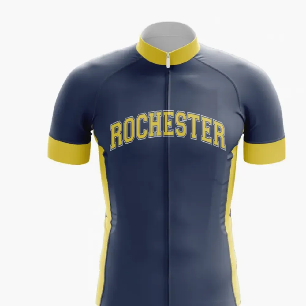 Rochester University Cycling Jersey - Blue/Yellow
