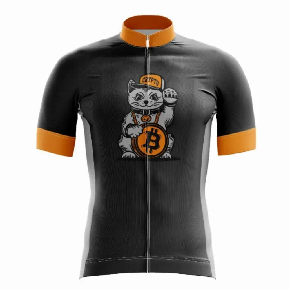 Crypto Cat Bitcoin Jersey Black/Orange