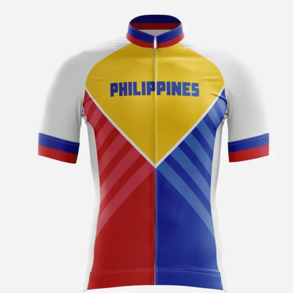 Philippines Cycling Jersey - Yellow/Red/Blue
