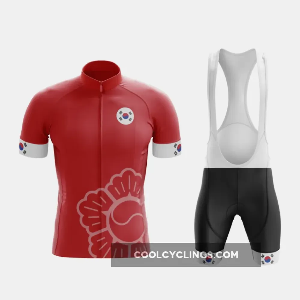Korea Cycling Kit - Red/White/Black