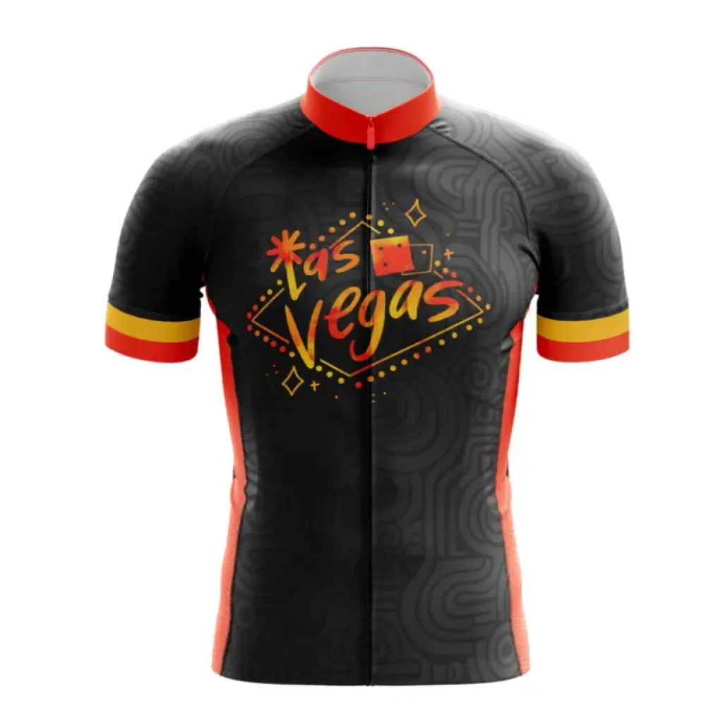 Vegas Showbiz Cycling Jersey Bold Design/Black/Red/Yellow