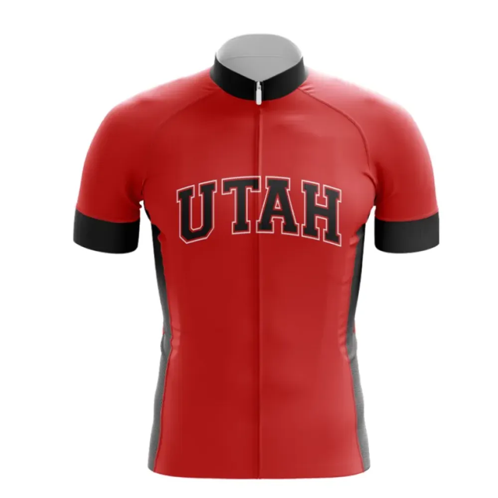 University Of Utah Pro Cycling Jersey/Red/Black