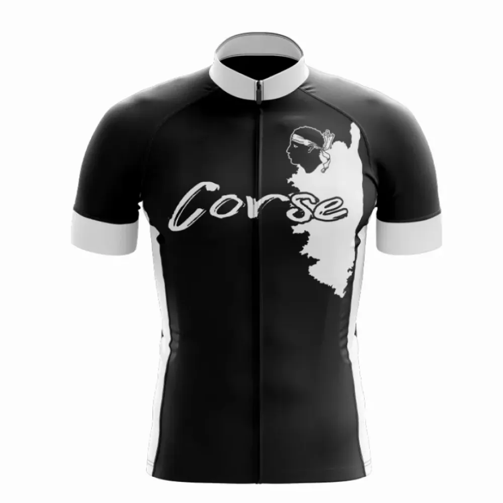Corsica Edition Cycling Jersey - Black/White