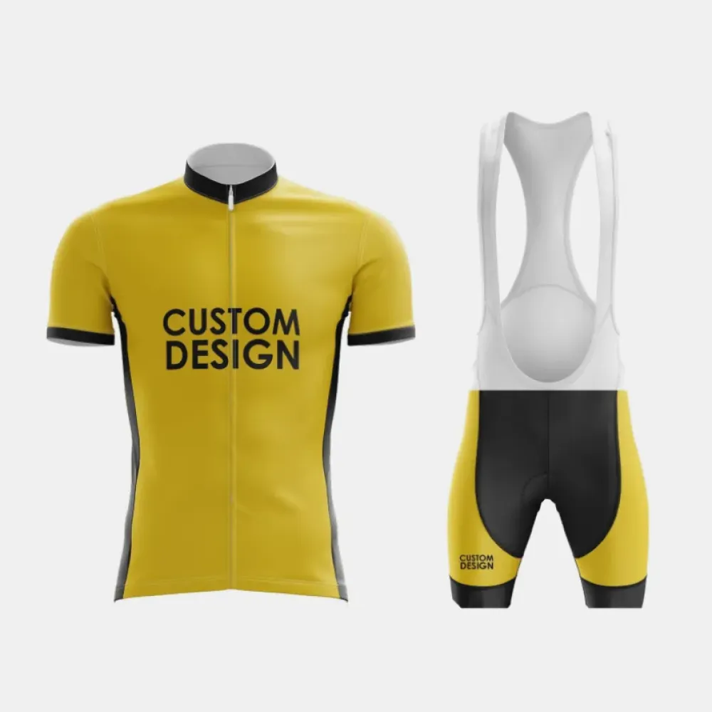 Custom Design Bold Yellow & Black Cycling Kit
