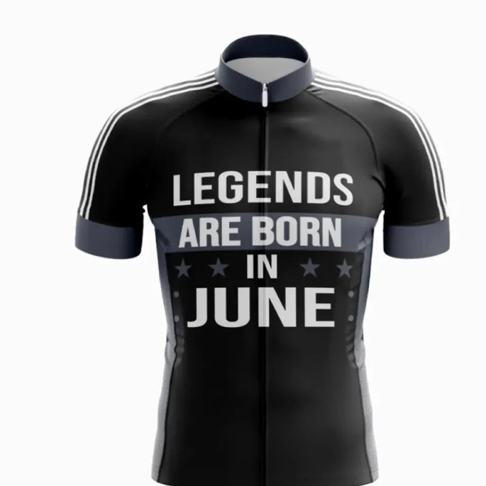 Legends Cycling Jersey/Black/Grey/White