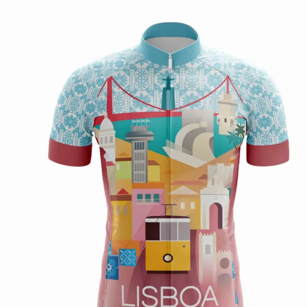 Lisboa Cycling Jersey - Lisboa/Blue/Pink