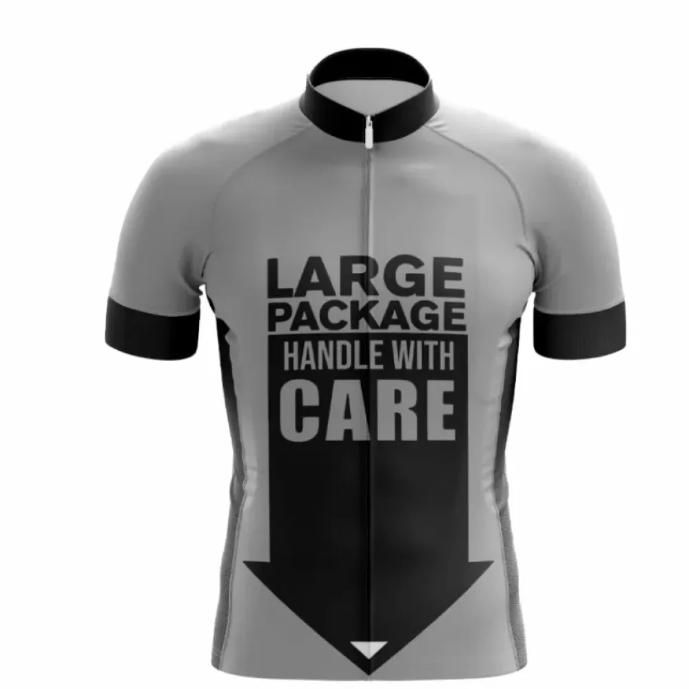 Large Package Cycling Jersey/Grey/Black