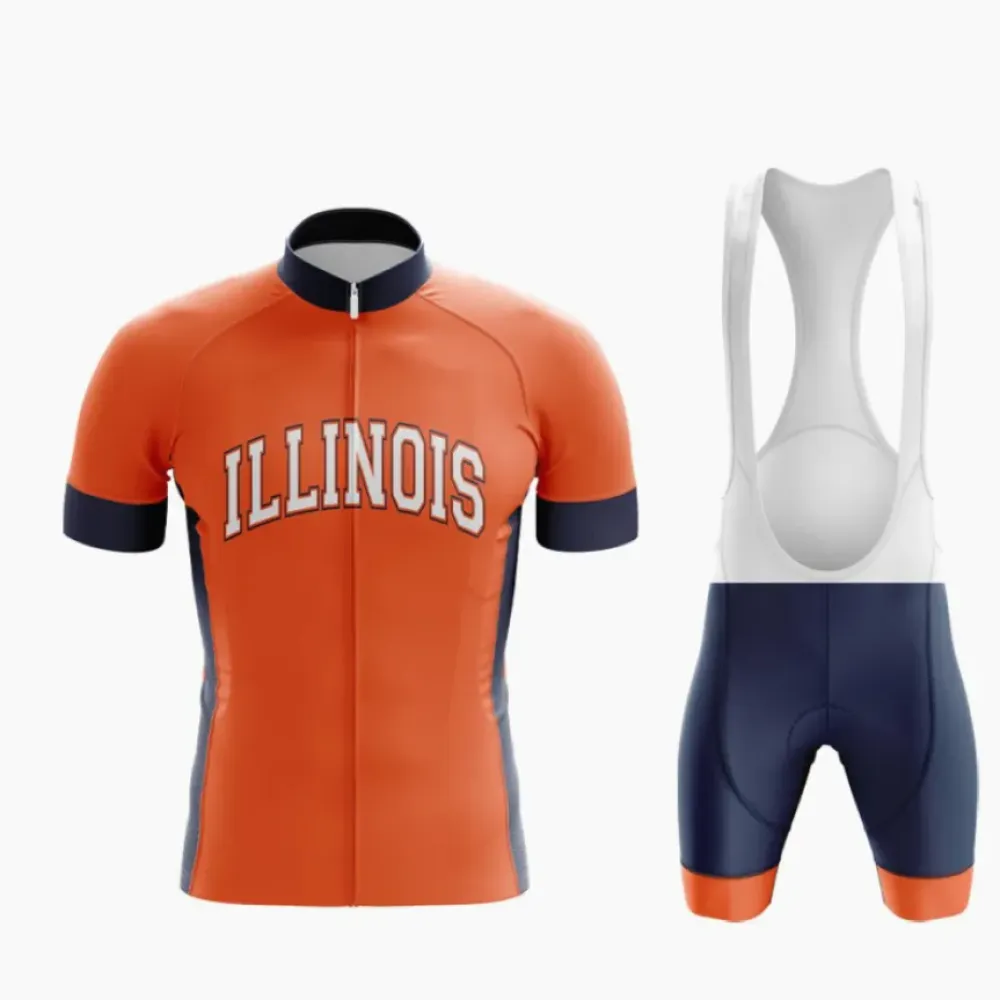 Illinois Cycling Team Uniform Orange/Navy
