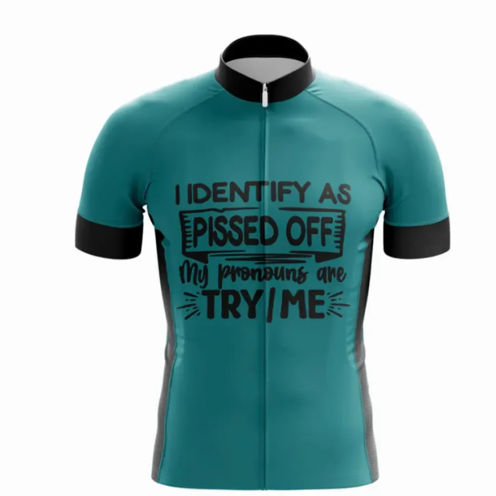 Try/Me Cycling Jersey Teal/Black