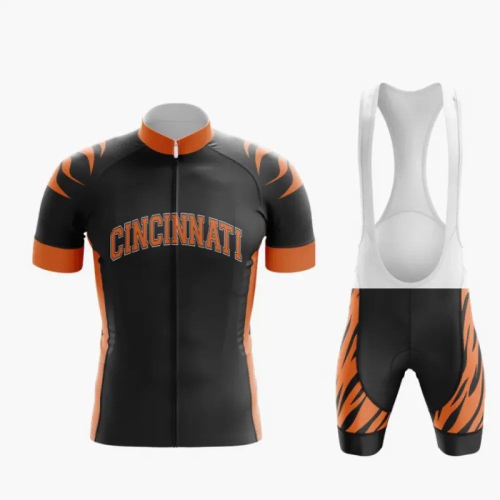 Cincinnati Football Team Cycling Kit - Black/Orange/White