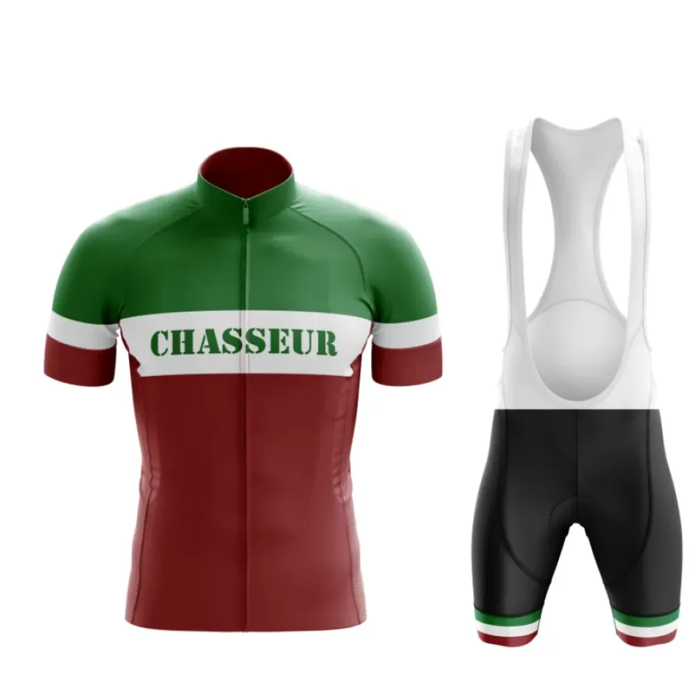 Chasseur Cycling Kit Green/Burgundy/White