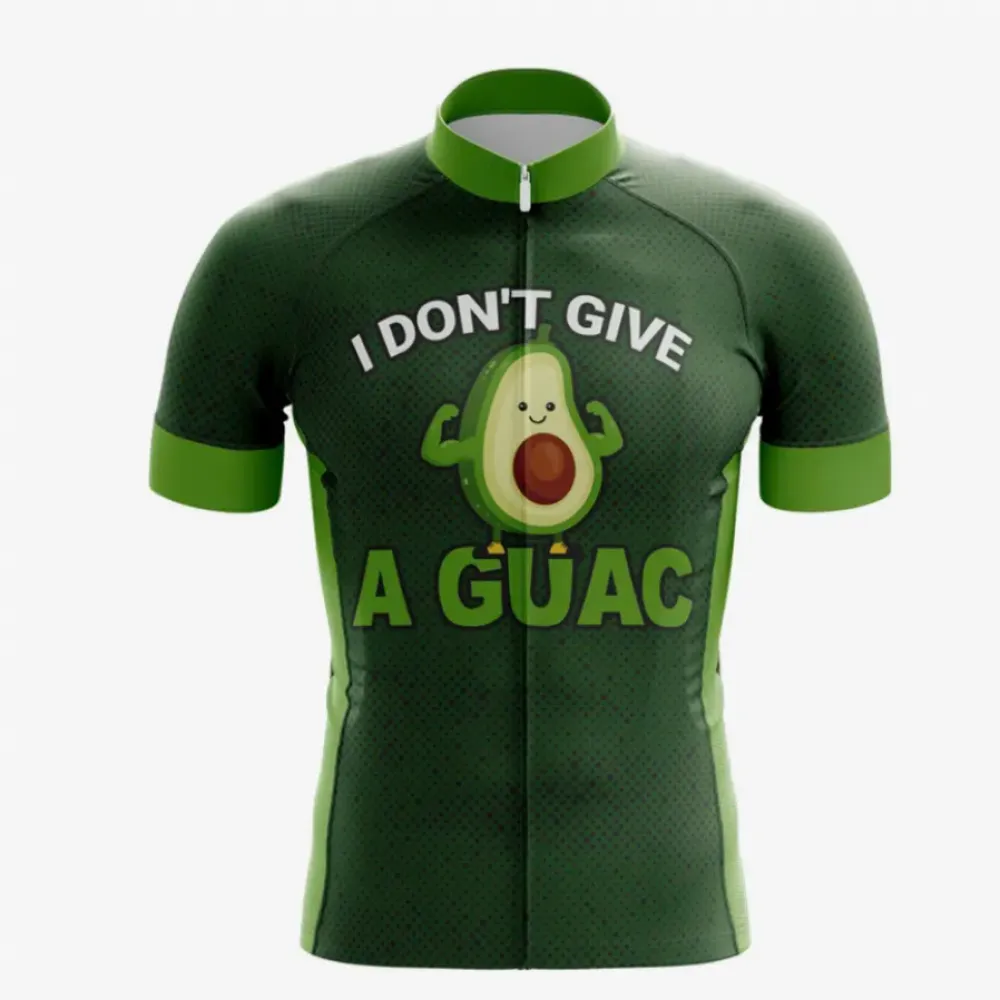 Green Avocado Cycling Jersey Fun Saying