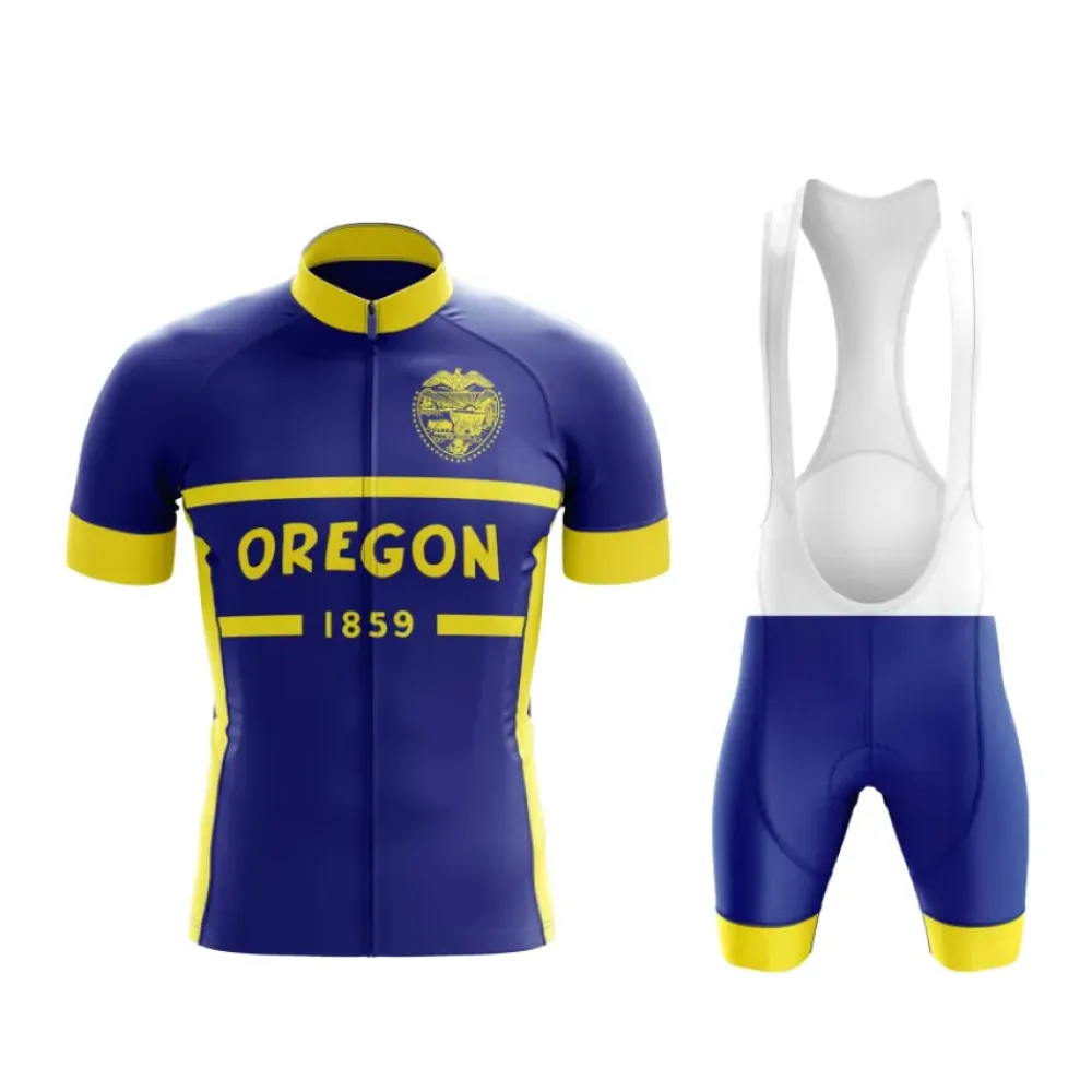 Oregon Cycling Kit Blue/Yellow