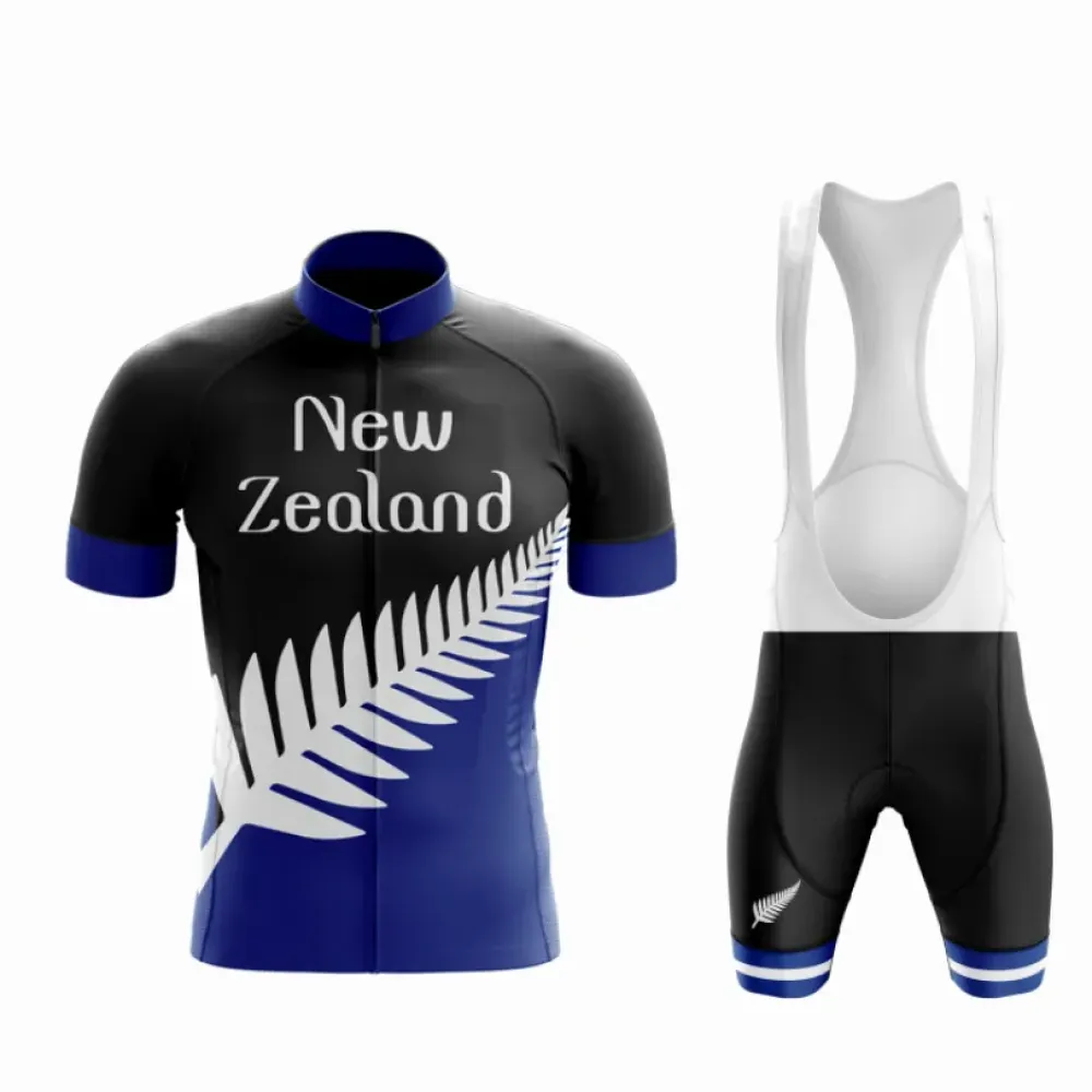New Zealand Cycling Kit Black/Blue/White