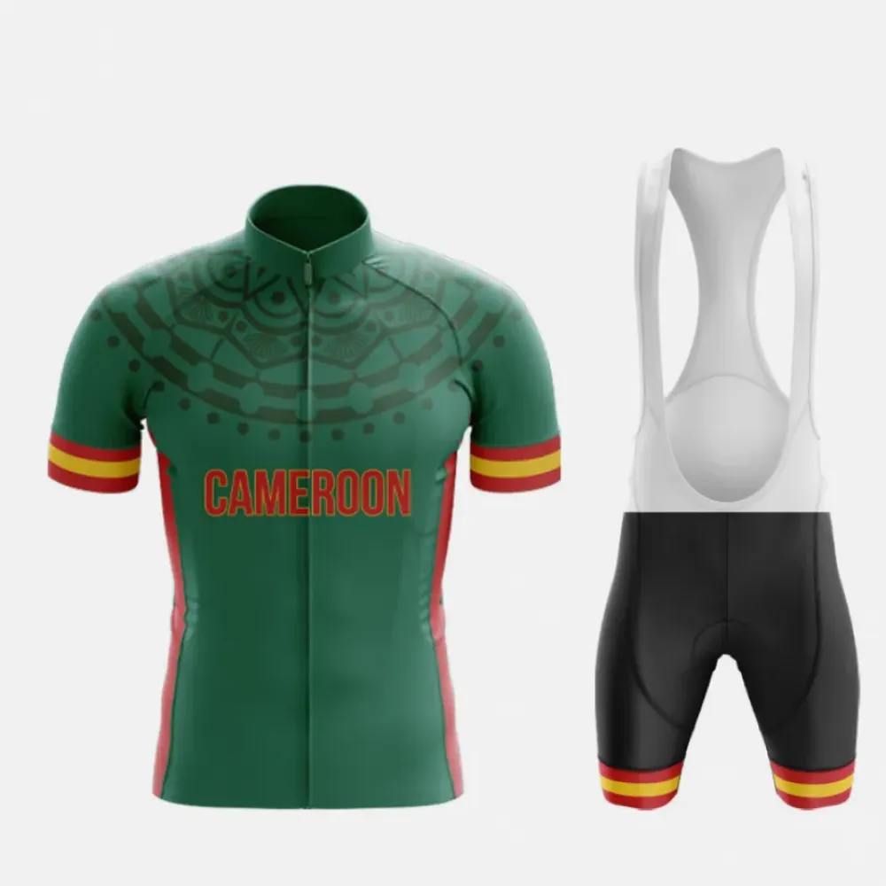 Cameroon Cycling Kit Green/White/Red