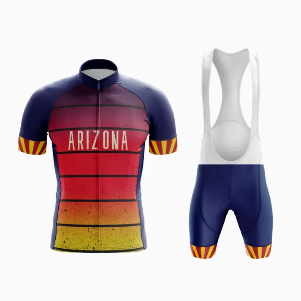 Arizona Sunset Cycling Kit Navy/Red/Yellow