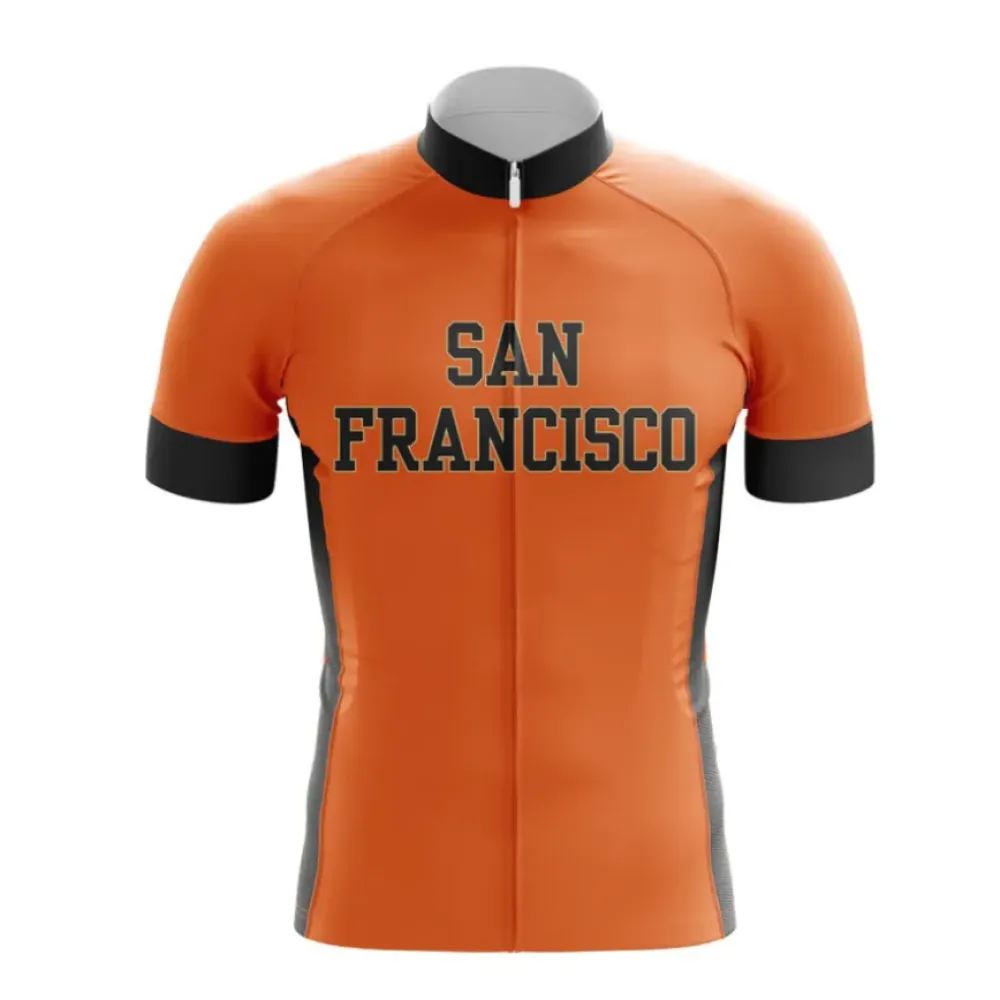San Francisco Cycling Jersey Orange/Black