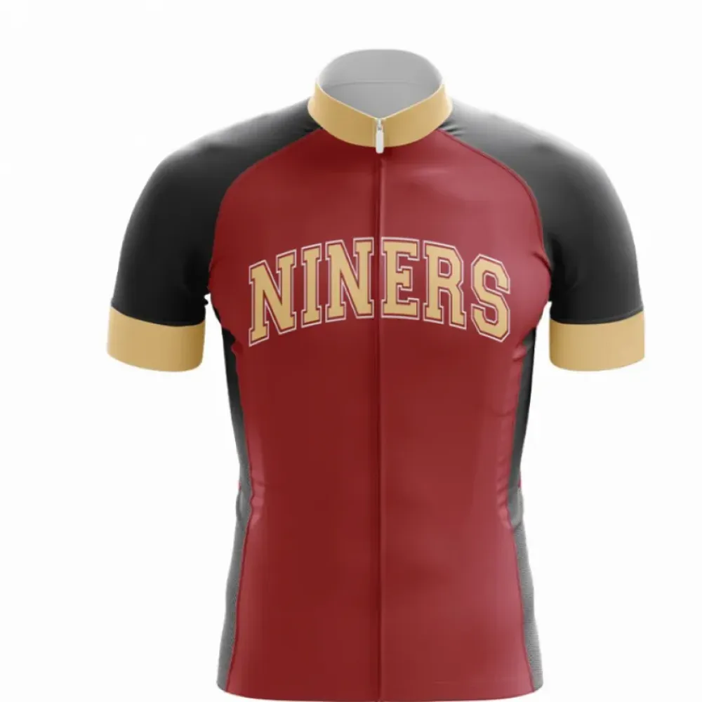 Niners Cycling Jersey Black/Burgundy/Gold