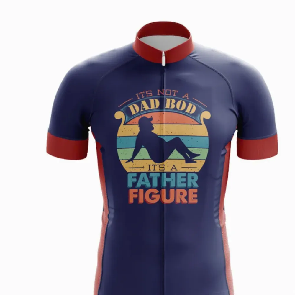 Father Figure Cycling Jersey Navy/Red/Gold