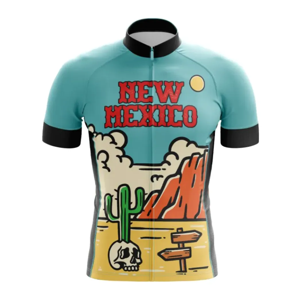 New Mexico Cycling Jersey Desert/Sky/Black