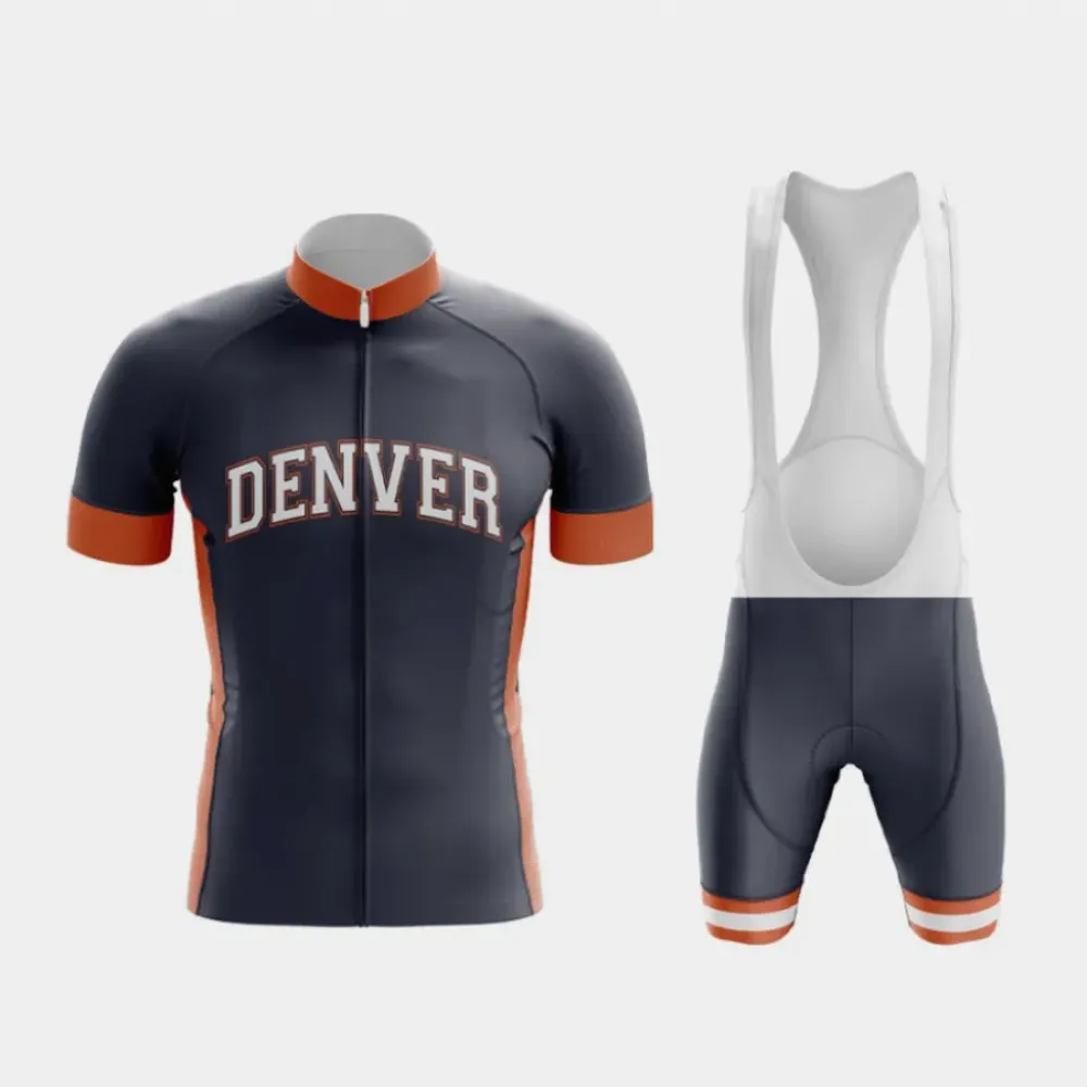 Denver Football Cycling Kit Navy/Orange/White