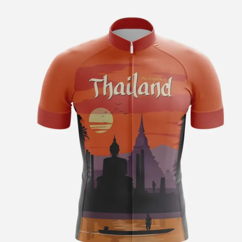 Thailand Cycling Jersey Sunset Orange/Purple/Gold