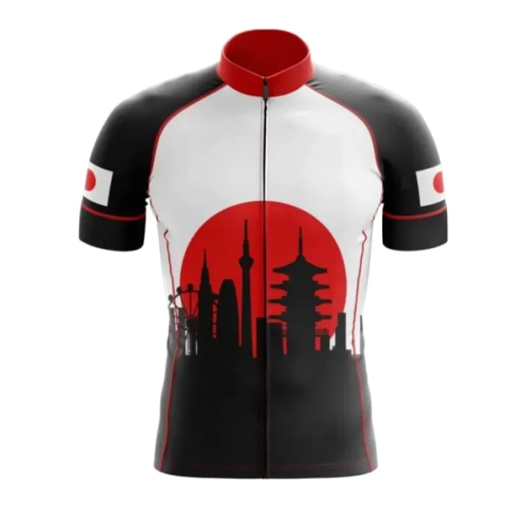 Japan Skyline Cycling Jersey Bold Red/Black/White