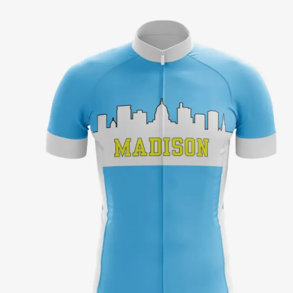 Madison Skyline Cycling Jersey Blue/White/Grey