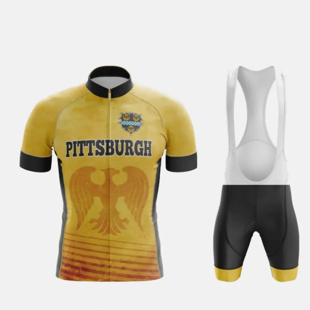 Pittsburgh Cycling Kit Yellow/Black/Gold