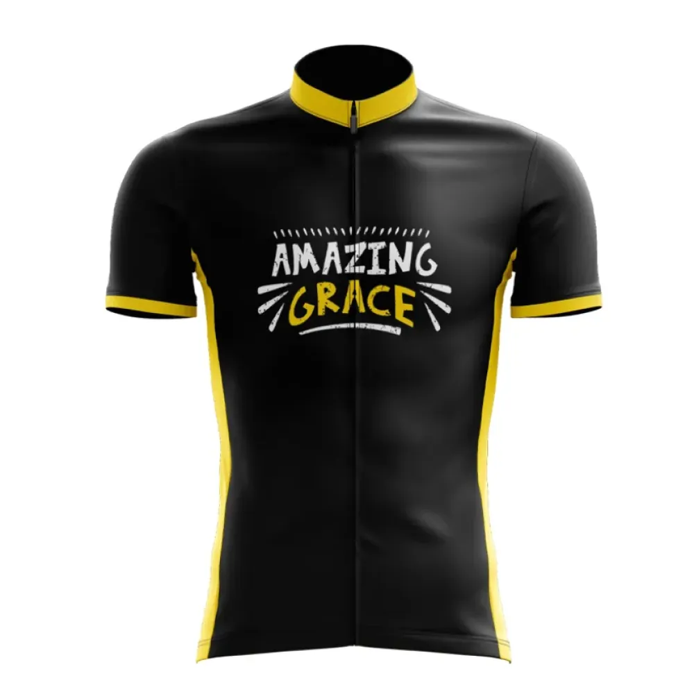 Amazing Grace Cycling Jersey Black/Yellow