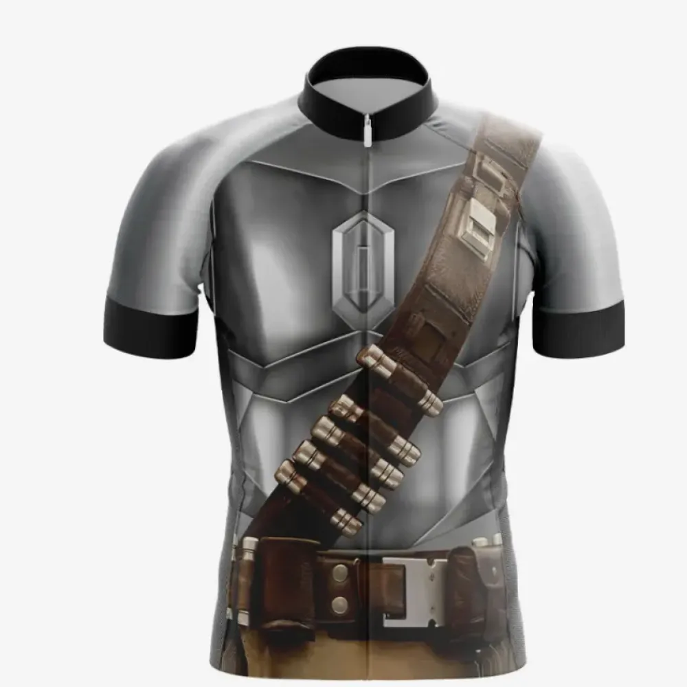 Mandalorian Cycling Jersey Silver/Gold/Black